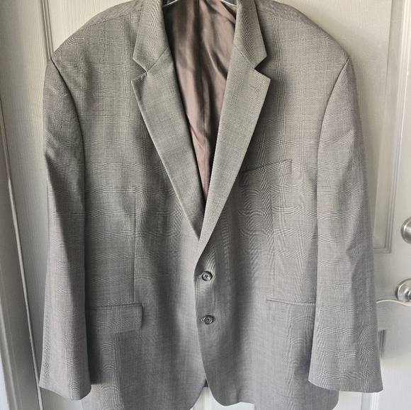 Lauren Ralph Lauren Sports Coat Men 52R Gray Black 100% Wool 2button Pinstripe - Picture 3 of 15